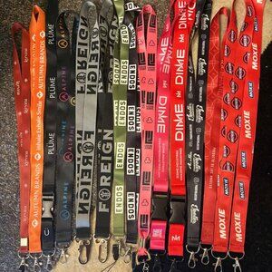 15 Cannabis Brand Lanyards Lot – DIME, Moxie, Endos, Alpine + More – LA Promo
